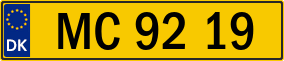 Trailer License Plate